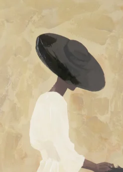 Outlet XOOON Amazone schilderij 90x140cm in de kleur Multi Color