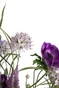 Sale XOOON Anemone Spray H75cm kunstbloem in de kleur Paars - COCOmaison