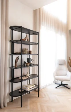 Discount XOOON ARAMON boekenkast 100 cm. - 5-niches -