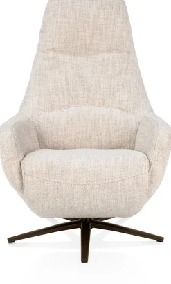 Clearance XOOON Arco, relax-fauteuil - 1 motor - verstelbare hoofdsteun - stof Luton - Creme