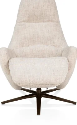 Clearance XOOON Arco, relax-fauteuil - 1 motor - verstelbare hoofdsteun - stof Luton - Creme