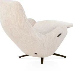 Clearance XOOON Arco, relax-fauteuil - 1 motor - verstelbare hoofdsteun - stof Luton - Creme