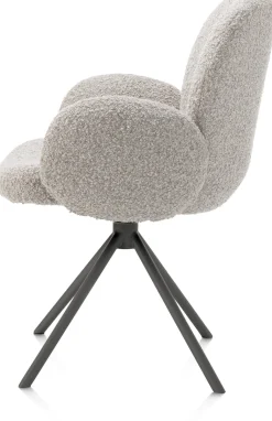Best XOOON Armstoel Jaxon (draaibaar) in de kleur Kiezel -