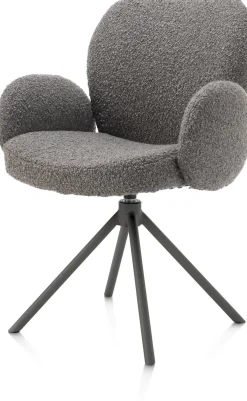 New XOOON Armstoel Jaxon (draaibaar) in de kleur Lever -