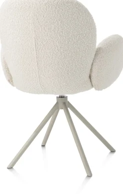Discount XOOON Armstoel Jaxon (draaibaar) in de kleur Ivoor -