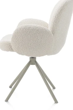 Discount XOOON Armstoel Jaxon (draaibaar) in de kleur Ivoor -