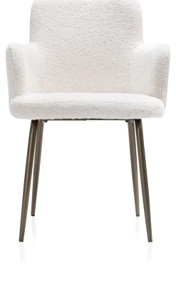 XOOON Armstoel Olle in de kleur Creme - COCOmaison