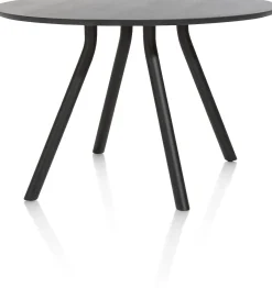 Best XOOON ARVADA bartafel 140 cm - rond - centrale poot kort - marmerlook