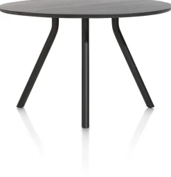 Best XOOON ARVADA bartafel 140 cm - rond - centrale poot kort - marmerlook