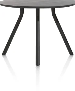 XOOON ARVADA bartafel 125 cm - rond - centrale poot kort - marmerlook