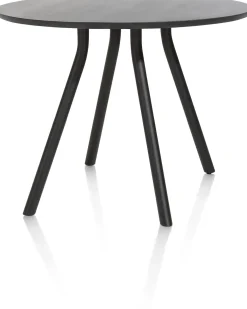 XOOON ARVADA bartafel 125 cm - rond - centrale poot kort - marmerlook