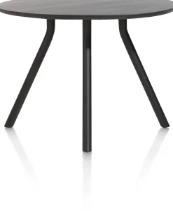 XOOON ARVADA bartafel 125 cm - rond - centrale poot kort - marmerlook