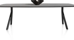 Hot XOOON Arvada ovale eiken eettafel met zwart metalen poten 250x110cm