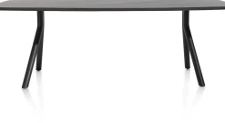 Best XOOON Arvada ovale eiken eettafel met zwart metalen poten 190x100cm