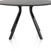 Best XOOON Arvada ronde eiken eettafel met zwart metalen poot 125cm