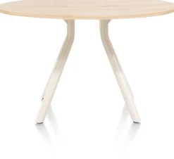 Clearance XOOON ARVADA tafel 125 cm - rond - centrale poot Nebbia |