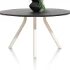Best XOOON ARVADA tafel 140 cm - rond - centrale poot Nebbia - onyx