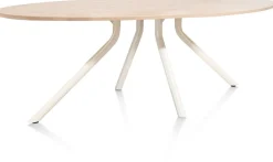 Best XOOON ARVADA tafel 250 x 110 cm - ellips - centrale poot Nebbia