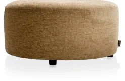 Discount XOOON BeautiQ - Chic poef - rond 80 cm in de kleur Okergeel