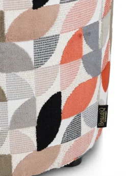 Outlet XOOON BeautiQ - Elite poef - rond 42 cm in de kleur Koper