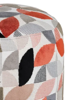 Outlet XOOON BeautiQ - Elite poef - rond 42 cm in de kleur Koper