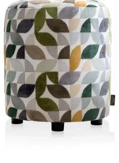 New XOOON BeautiQ - Elite poef - rond 42 cm in de kleur Olijf