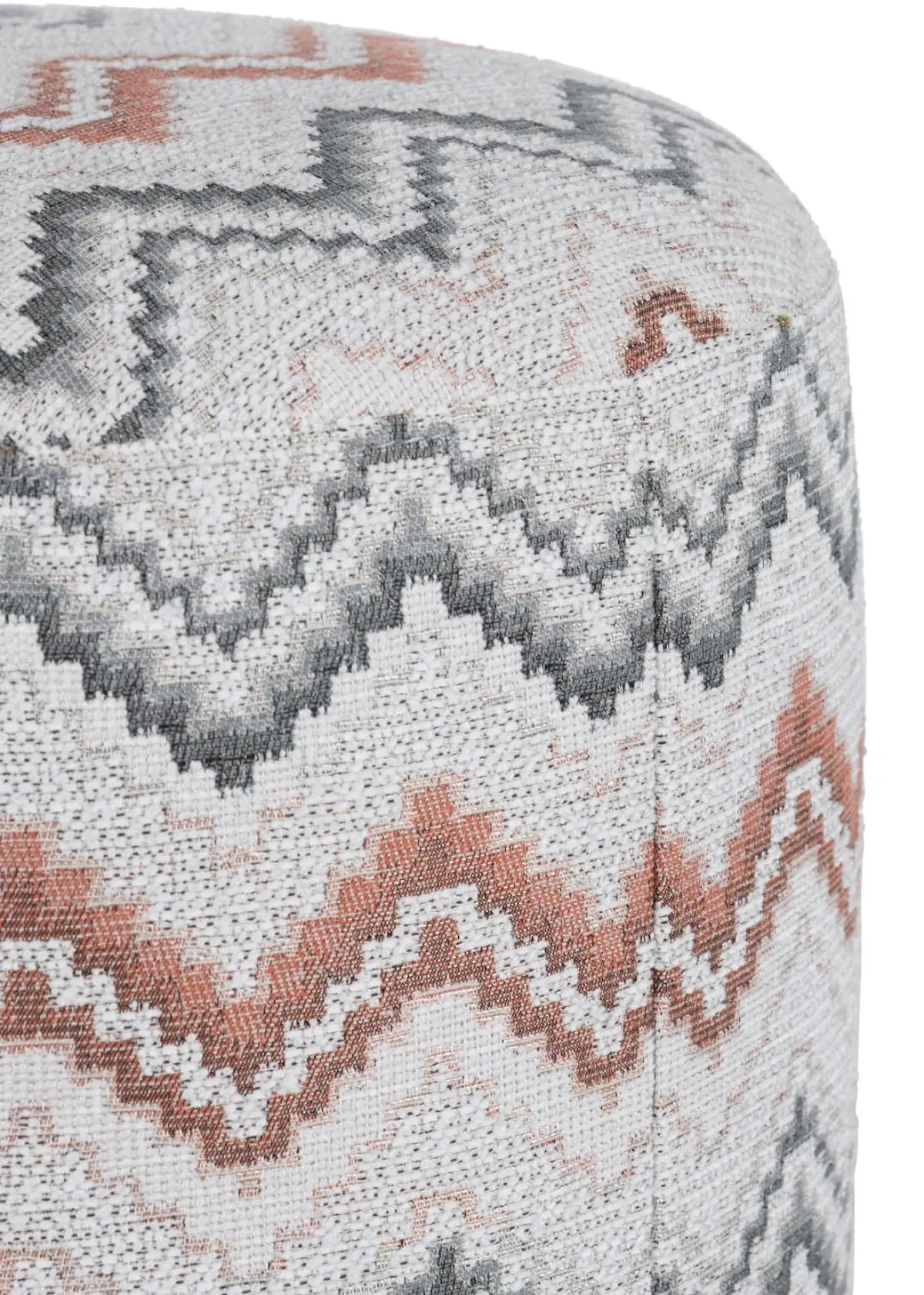 Sale XOOON BeautiQ - Lush poef - rond 42 cm in de kleur Koper - COCOmaison