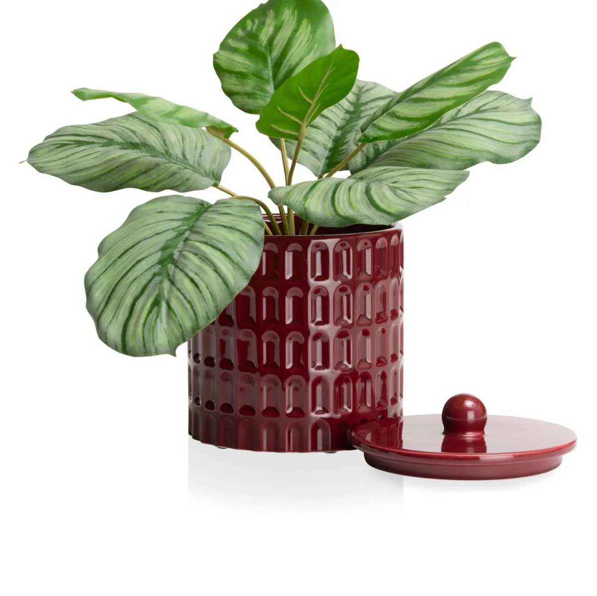 Clearance XOOON Bisko pot (H16.5cm) in de kleur rod - COCOmaison