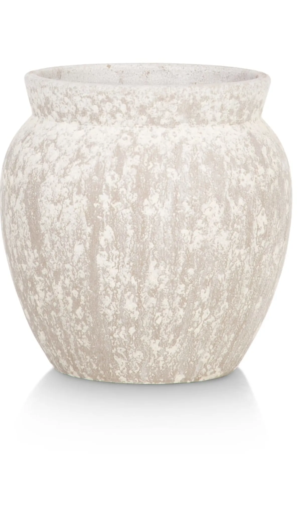 Outlet XOOON Braga pot H25cm in de kleur Beige - COCOmaison