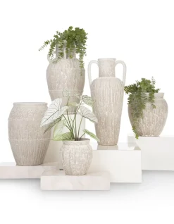 New XOOON Braga pot H40cm in de kleur Beige - COCOmaison