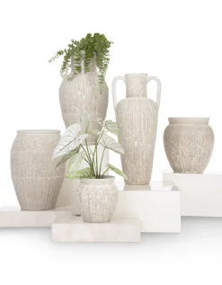 New XOOON Braga pot H40cm in de kleur Beige - COCOmaison