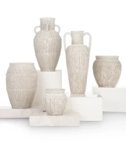 XOOON Braga vaas H75cm in de kleur Beige - COCOmaison