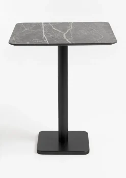 Hot XOOON Brest bartafel marble light grey (75x75cm) in kleur Zwart