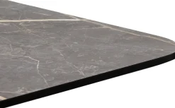 Hot XOOON Brest bartafel marble light grey (75x75cm) in kleur Zwart