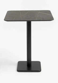 Outlet XOOON Brest bartafel marble onyx (75x75cm) in kleur Zwart