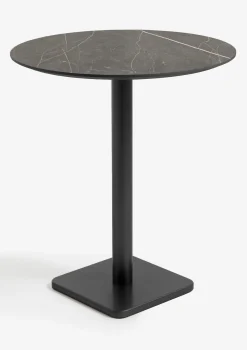 New XOOON Brest bartafel marble onyx (D80cm) in kleur Zwart