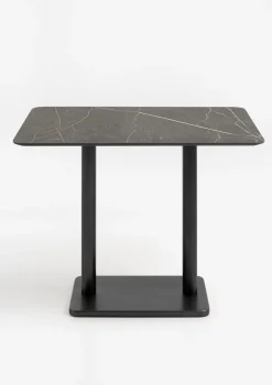 Discount XOOON Brest bartafel marble onyx (120x75cm) kleur Zwart