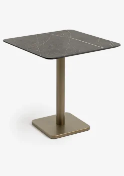 XOOON Brest bistrotafel marble onyx (75x75cm) kleur Goud