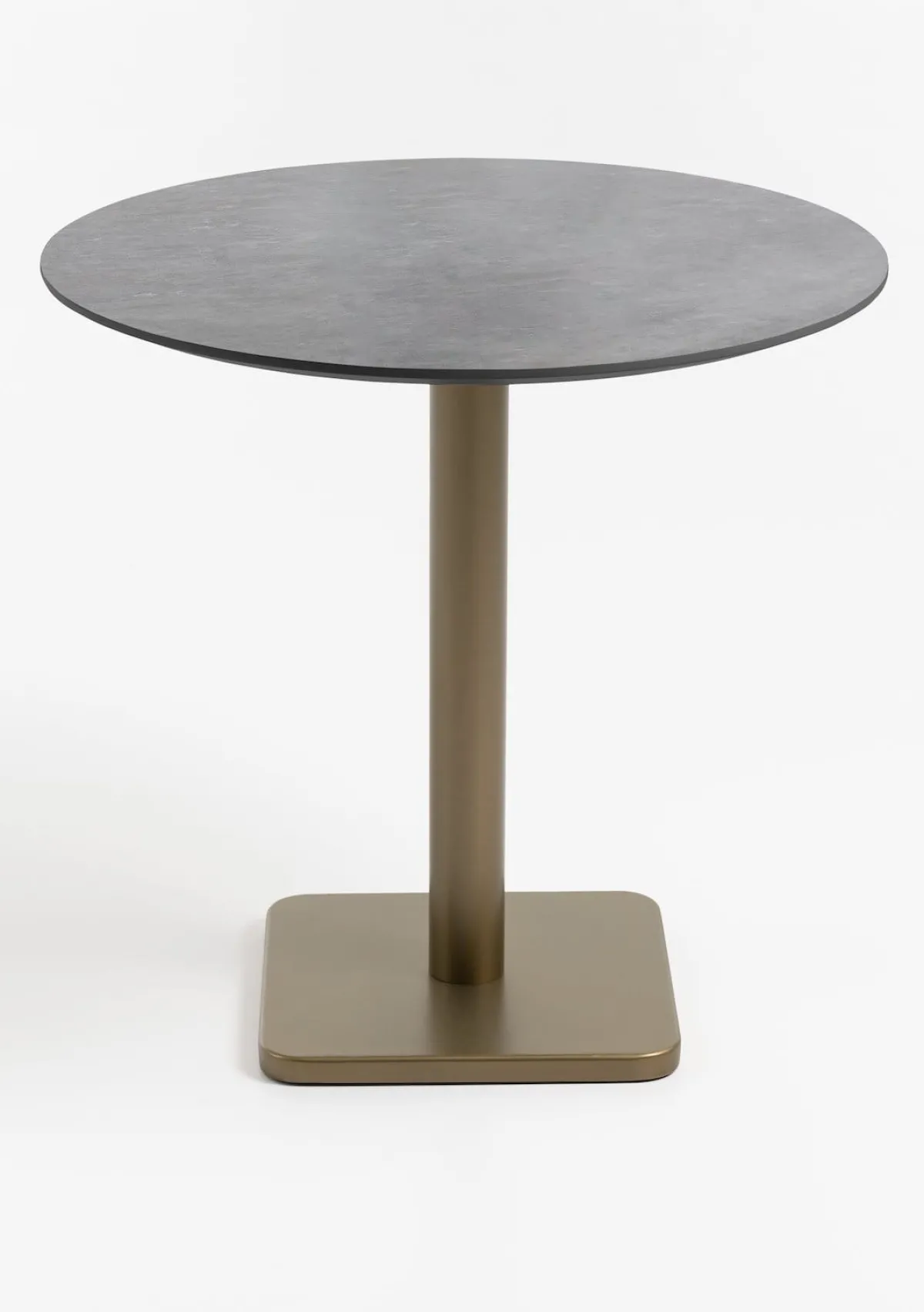 Discount XOOON Brest bistrotafel stone (D80cm) in kleur Goud van COCOmaison