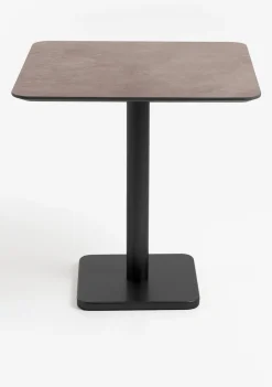Discount XOOON Brest bistrotafel stone rust (75x75cm) kleur Zwart