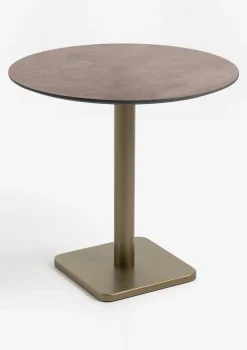 XOOON Brest bistrotafel stone rust (D80cm) kleur Goud van COCOmaison