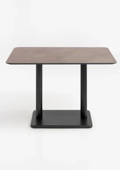 XOOON Brest bistrotafel stone rust (120x75cm) kleur Zwart