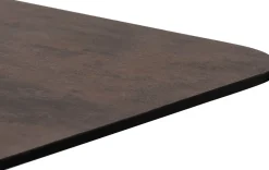 XOOON Brest bistrotafel stone rust (120x75cm) kleur Zwart