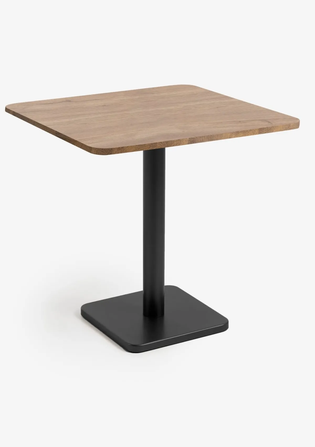 XOOON Brest bistrotafel vintage oak (75x75cm) kleur Zwart