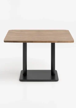 XOOON Brest bistrotafel vintage oak (120x75cm) kleur Zwart