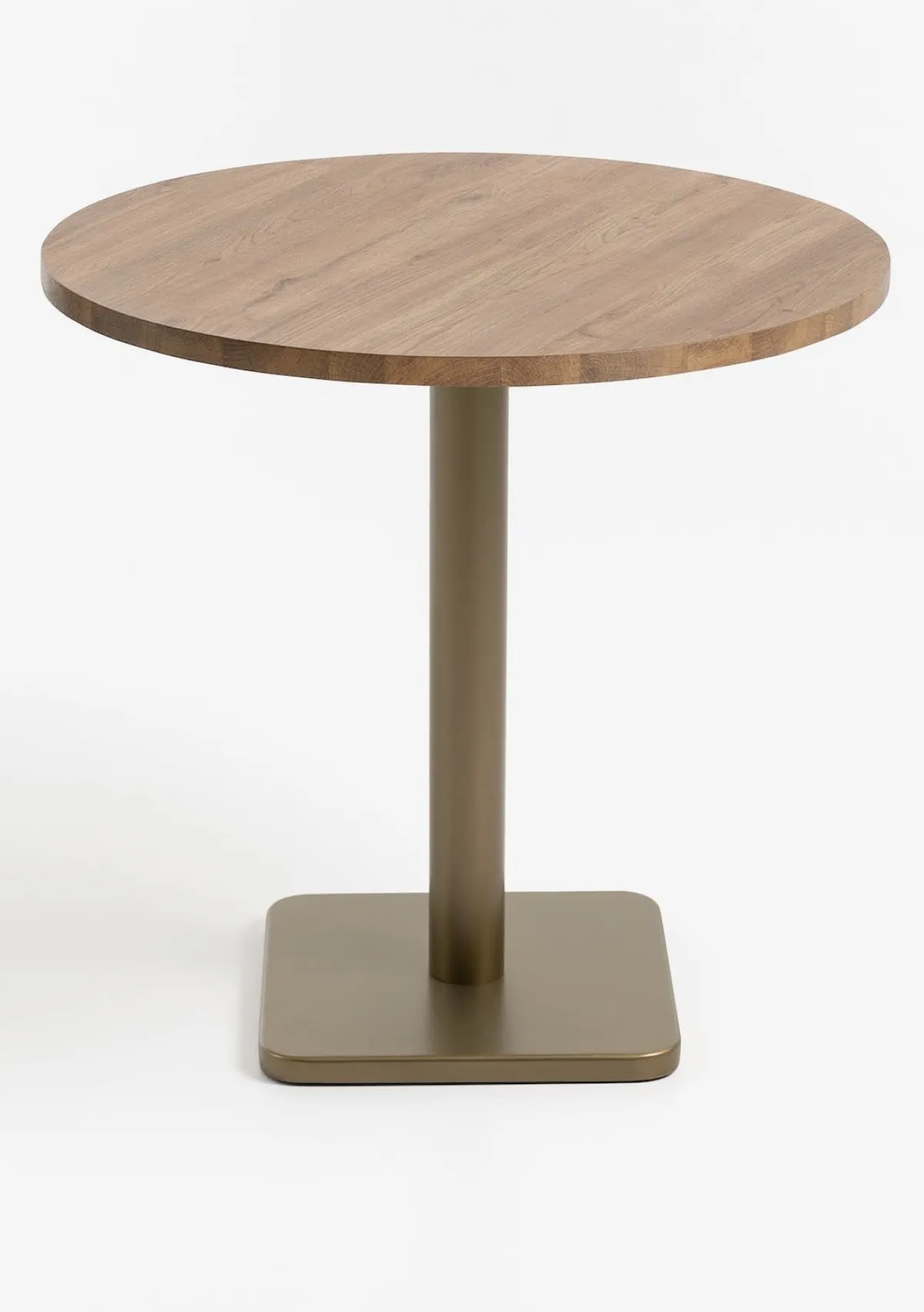 Hot XOOON Brest bistrotafel vintage oak (D80cm) kleur Goud van COCOmaison