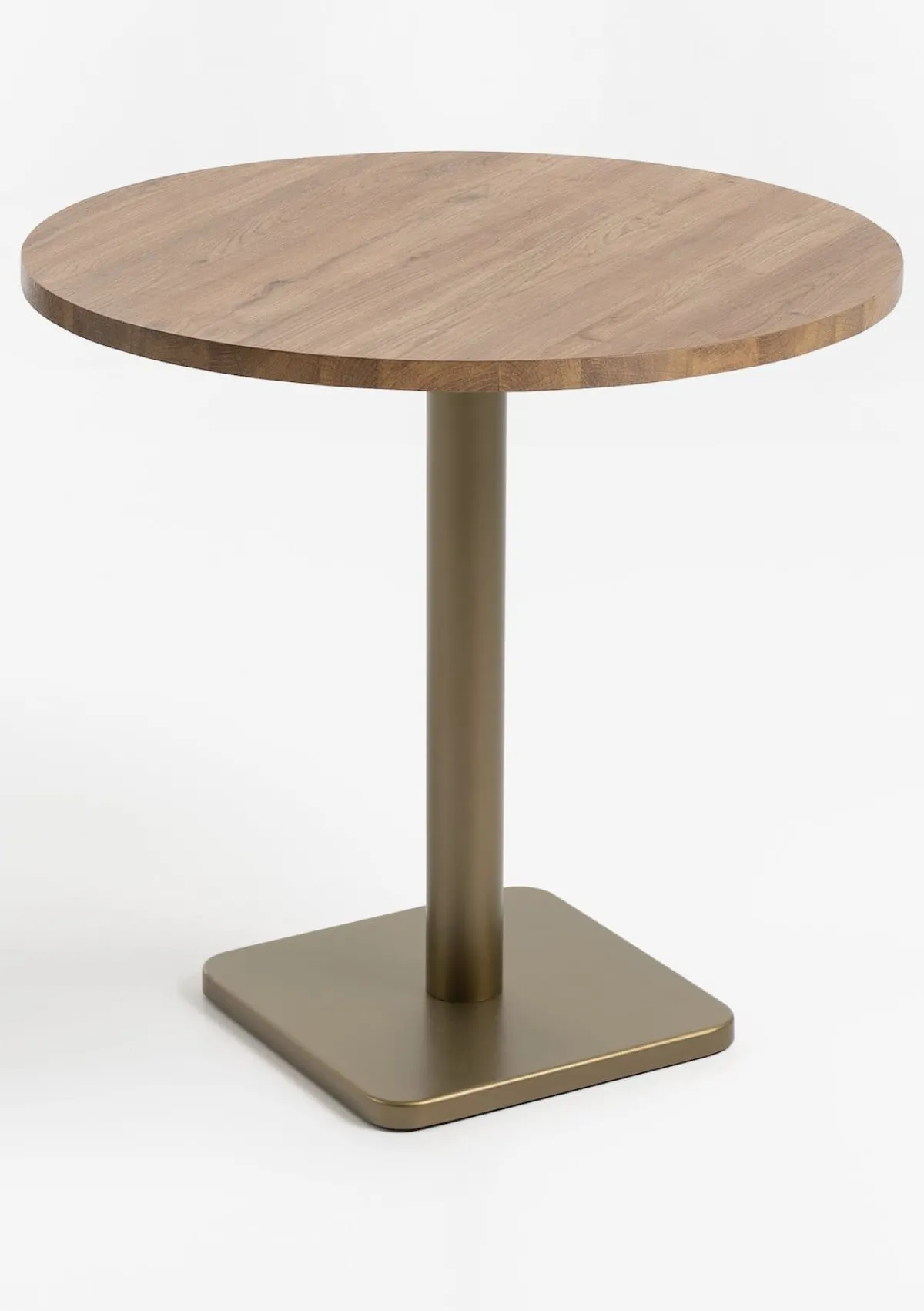 Hot XOOON Brest bistrotafel vintage oak (D80cm) kleur Goud van COCOmaison