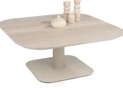 Hot XOOON Brianto, salontafel 90 x 90 cm - keramiek blad Travertin