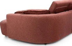 Discount XOOON Cantello, Longchair curved links incl. 2 armkussens - 2,5 zits arm rechts