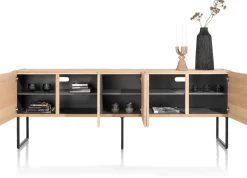 Outlet XOOON CARVING dressoir 240 cm. - 5-deuren -